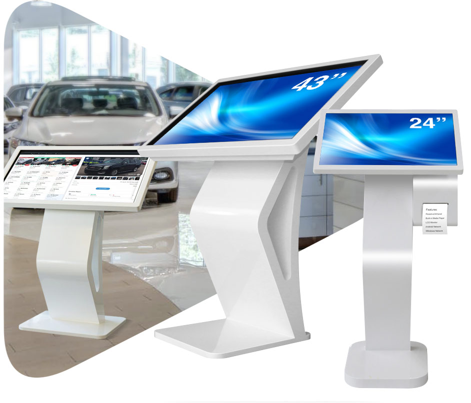 ANGLED TOUCH INTERACTIVE KIOSK