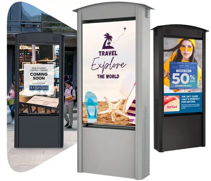 Duraline-Freestanding-Double-Sided outdoor kiosk