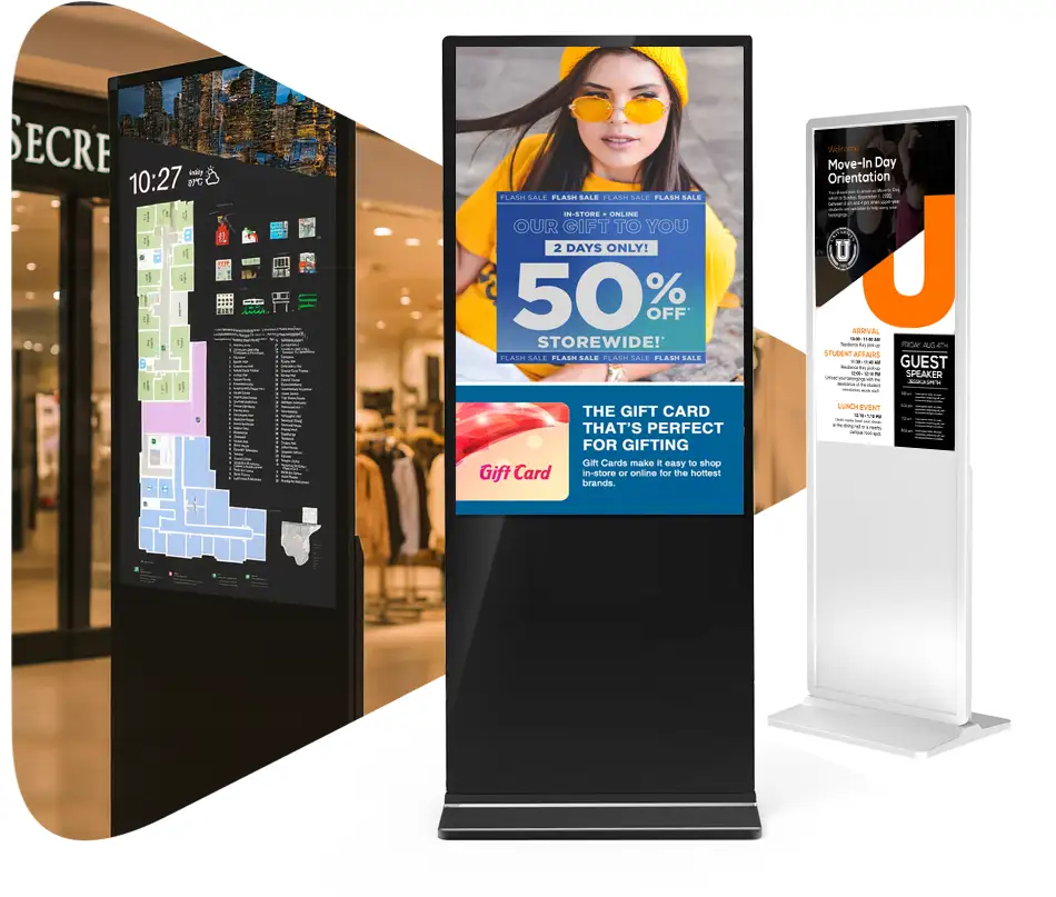Linea kiosk header